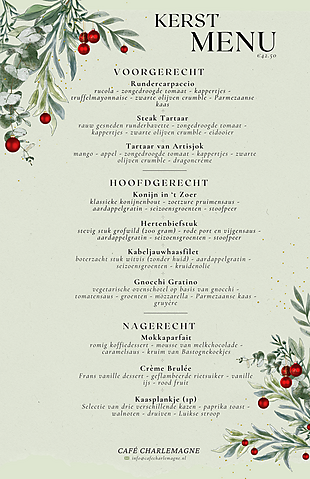 Het Kerstmenu